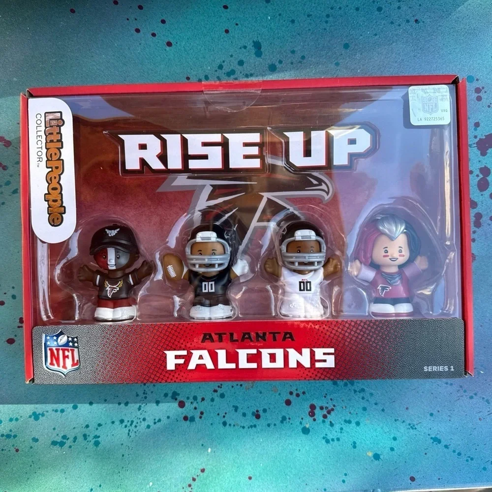 🏈 Little People NFL Collector Figure Set - ATLANTA FALCONS - RISE UP -Series 1